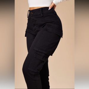 Black cargo pants